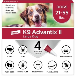 K9 Advantix II Large Dog Vet-Recommended Flea Treatment & Prevention